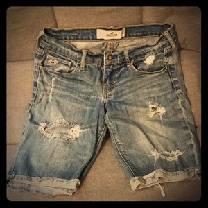 Long jean shorts!